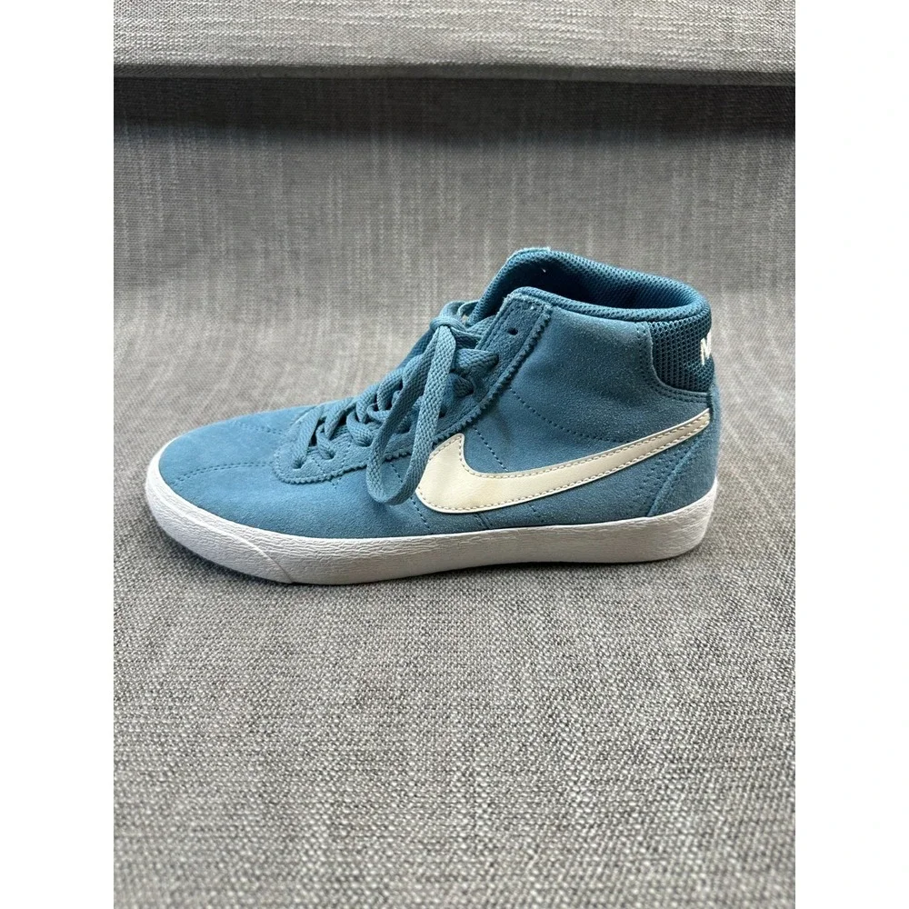 Nike‎ Bruin High SB DR0126-400 Womens 7 Skateboarding Shoes Noise Aqua Sneakers